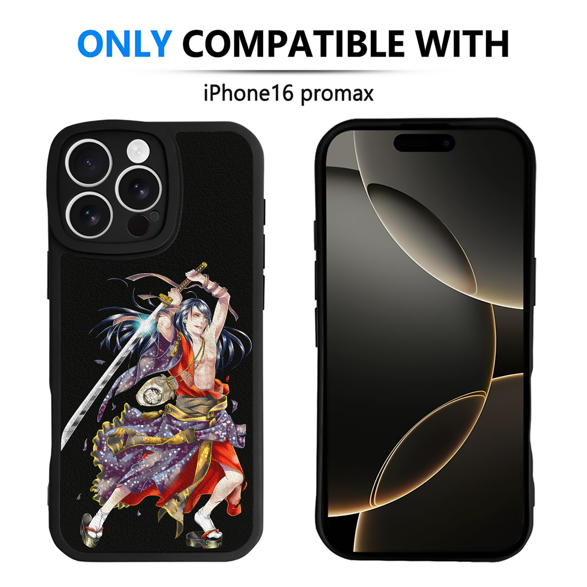 （画像用） 刀剣乱舞 Touken Ranbu 【iPhone 16シリーズ対応】シリコンスマホケース（レザー調） 材質：シリコン